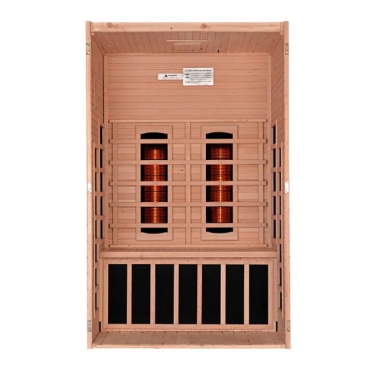 2 Person Wood Far Infrared Sauna Cabin CSA-195 Side profile