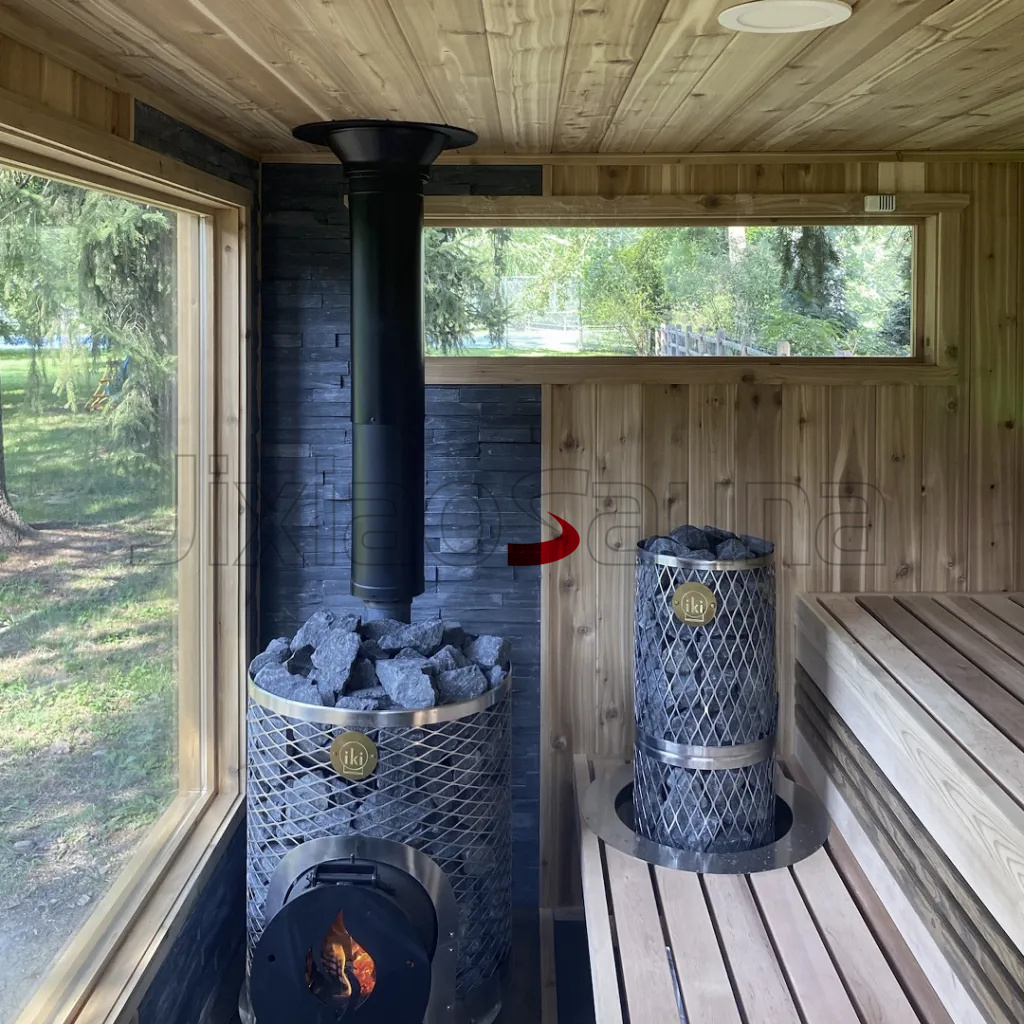 Compact Outdoor Sauna House Elegant Brown Finish & Durable Construction Private Wellness Sanctuary Buyer reference
