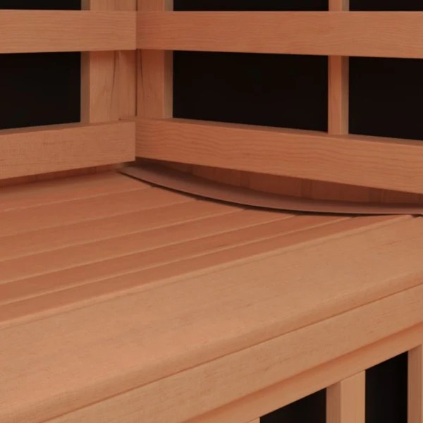 Faceted Corner Infrared Sauna with Star-Light Ceiling CSA-279 product view 5