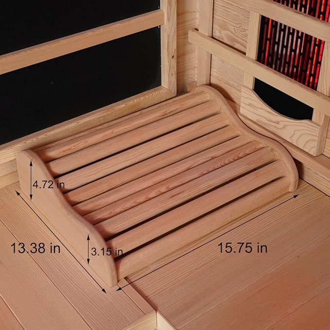 Canadian Cedar Sauna Headrest Accessory Reference Interior detail