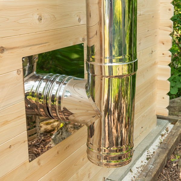Customizable Outdoor Wooden Sauna House Garden Sauna Room with Ventilation Door and glass