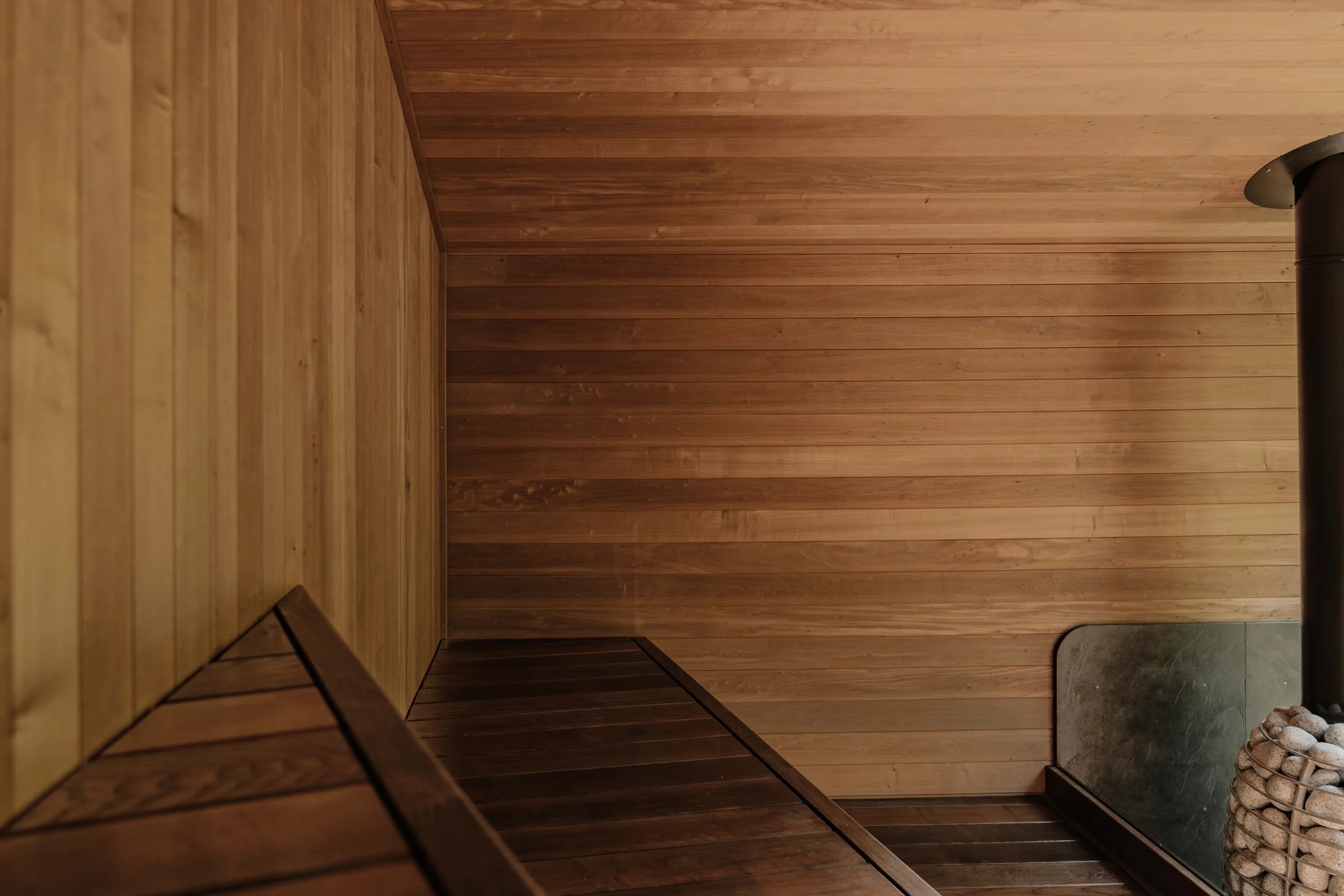 3-6 Person Custom Outdoor Wood Sauna with Personalized Layout CSA-390 Exterior angle
