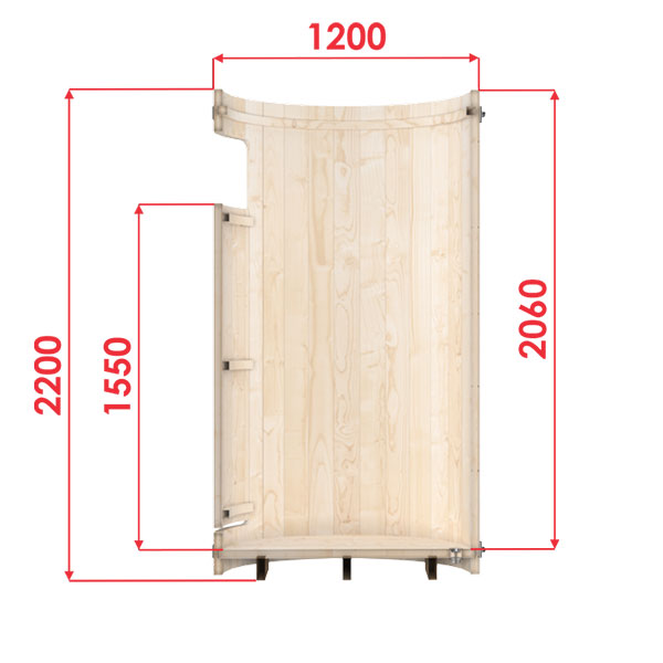 2 Person Western Red Cedar Barrel Sauna with Full-Glass End product image