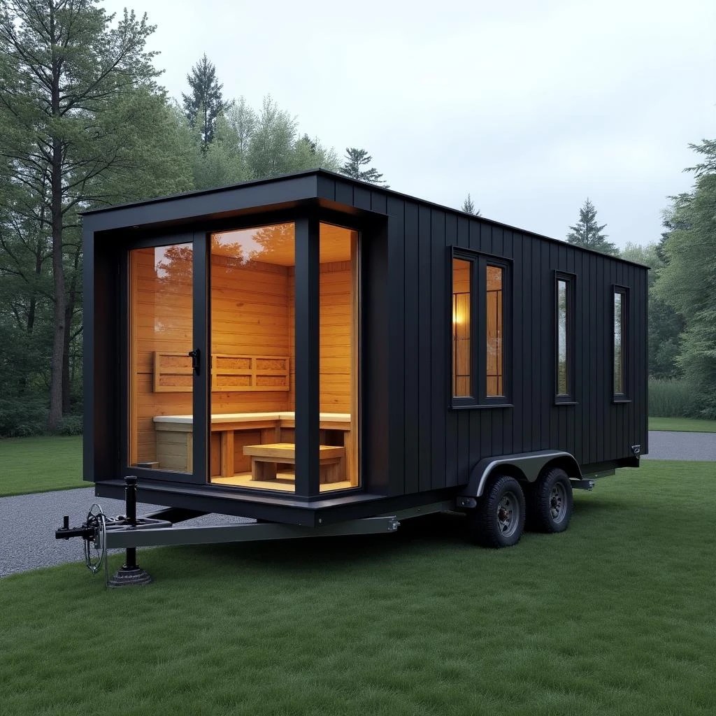 Deluxe 2 Person Electric Wet Steam Sauna Cabin CSA-243 Exterior angle