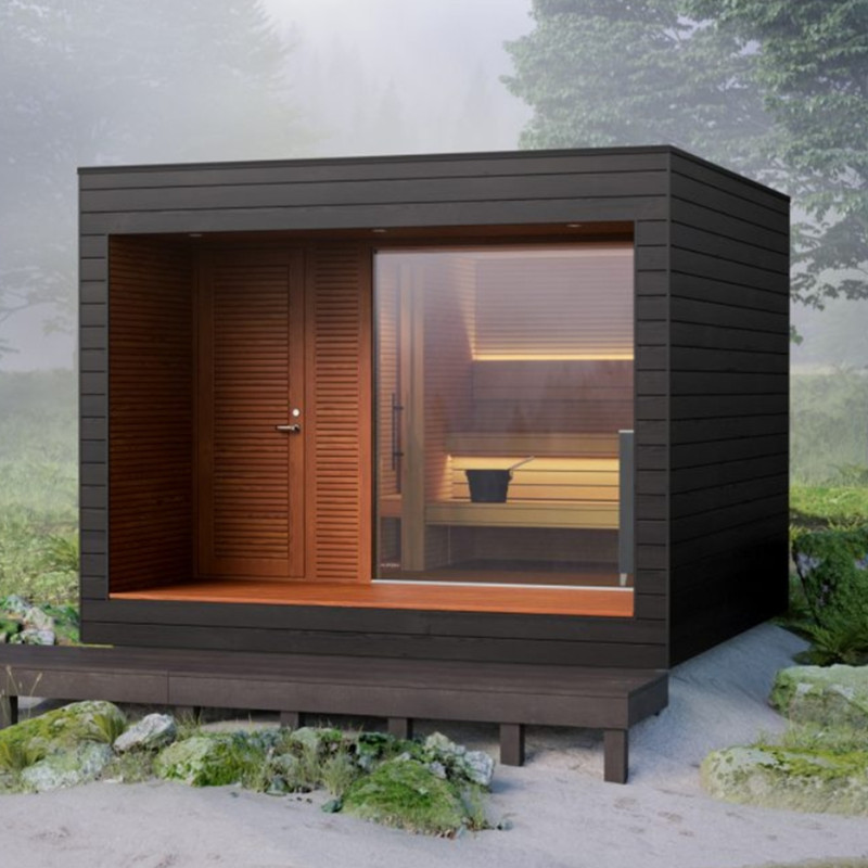 Design Wooden Outdoor Sauna Make with Thermowood Traditional Sauna product image