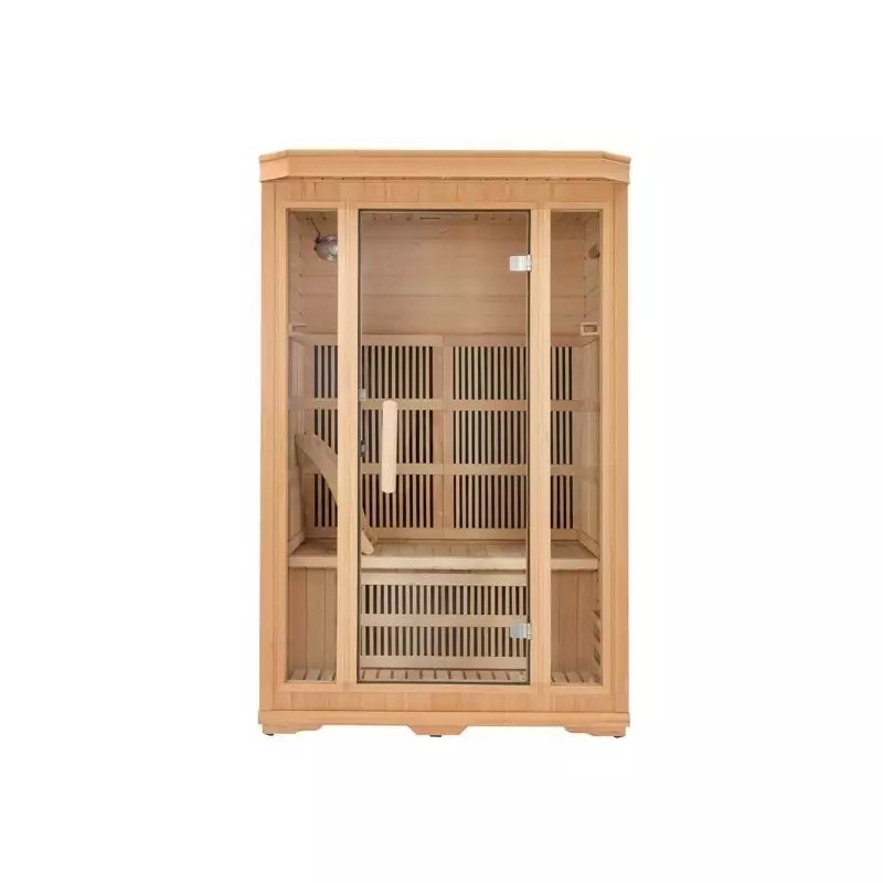 2-Seater FIR Sauna Kit with Carbon Heating Panels Exterior angle