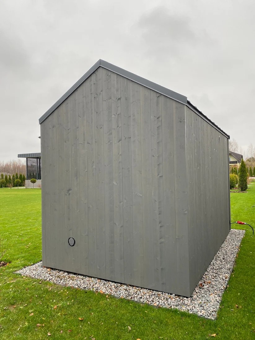 Eco-Friendly Outdoor Sauna House for Residential & Commercial Use Door and glass
