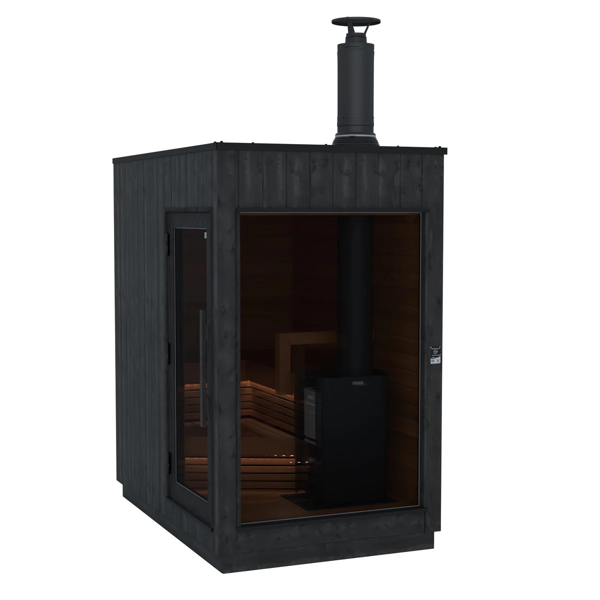 Eco-Friendly Solid Wood Home Spa Sauna Enclosure Interior detail