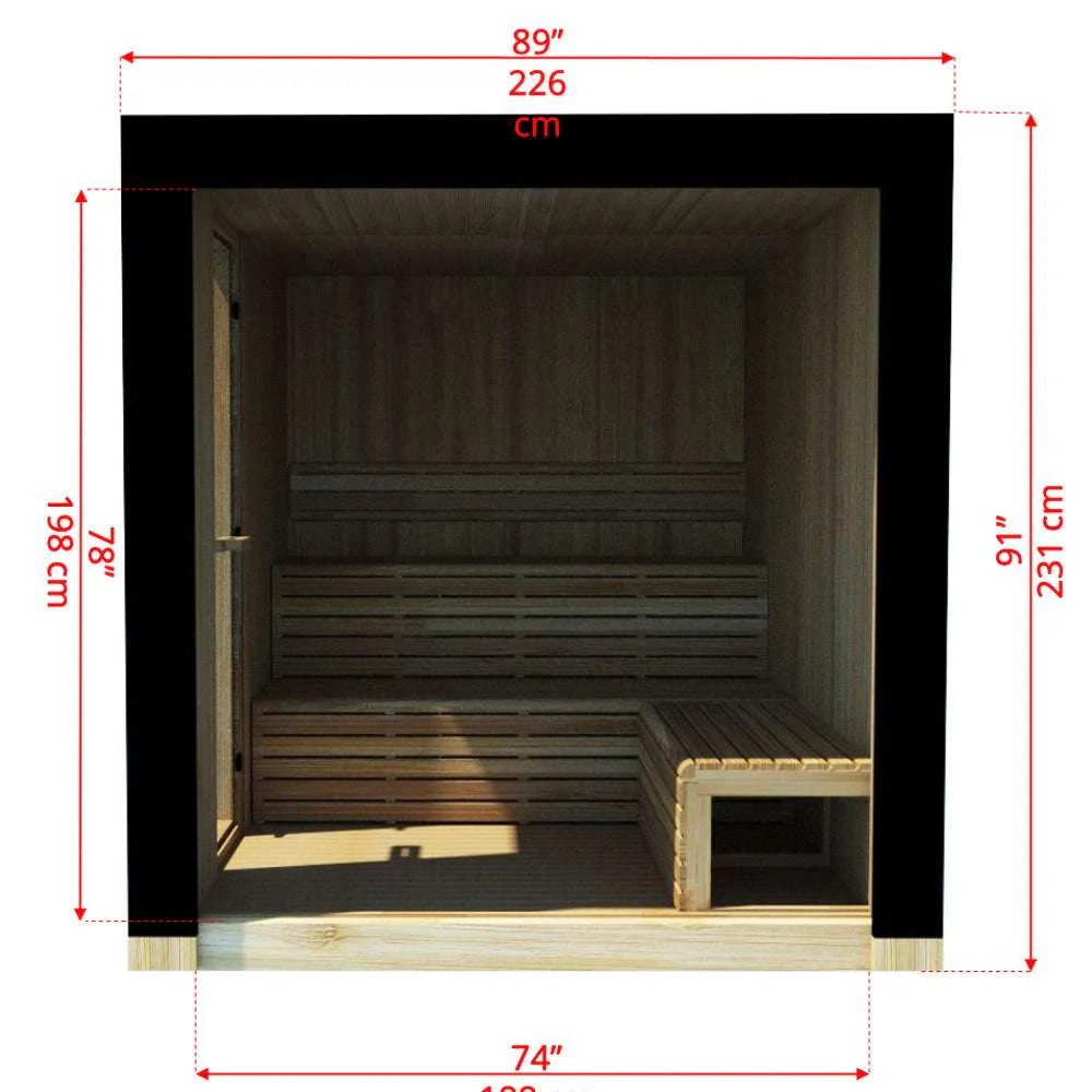 2 Person Outdoor Far Infrared Sauna with Timer Control CSA-393 product image