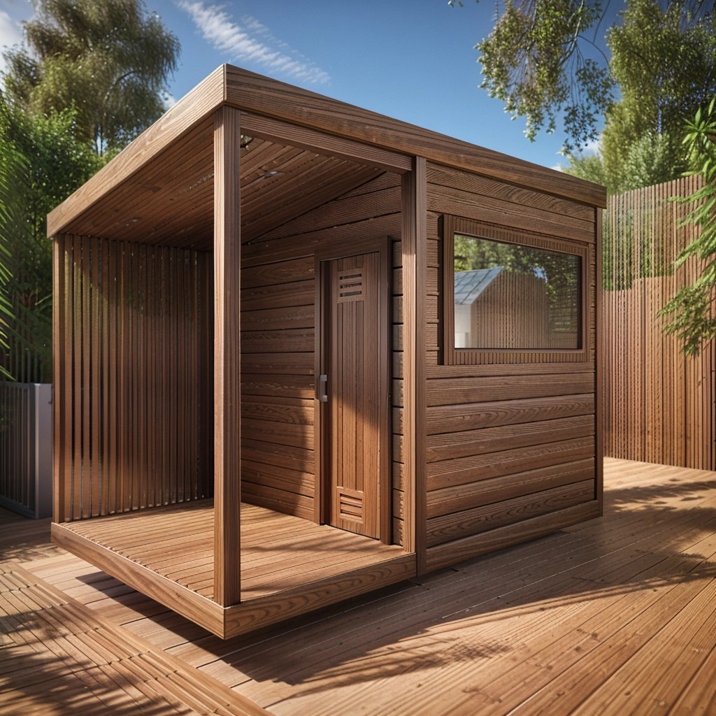 Red Cedar Sauna Room CSA-123 Side profile