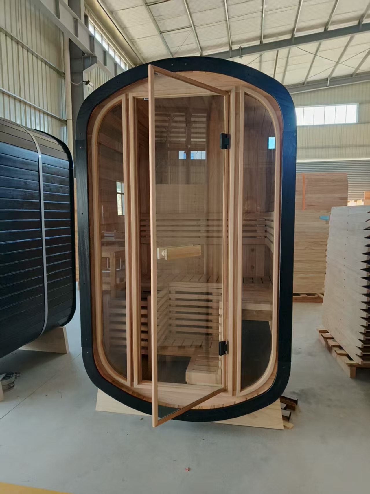 Outdoor Wood Barrel Sauna Cabin CSA-493 product image