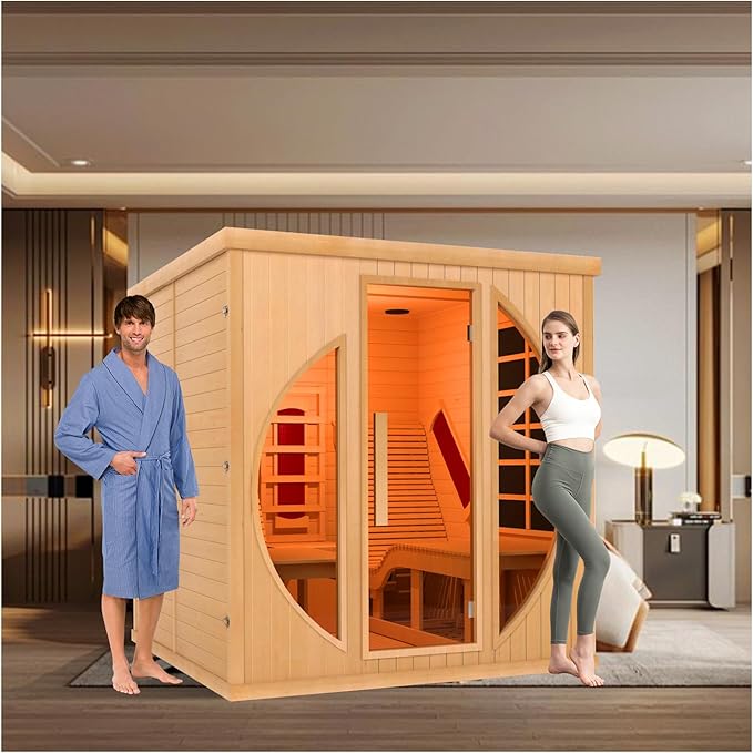 Double Lounge Far Infrared Sauna Cabin CSA-345 product image