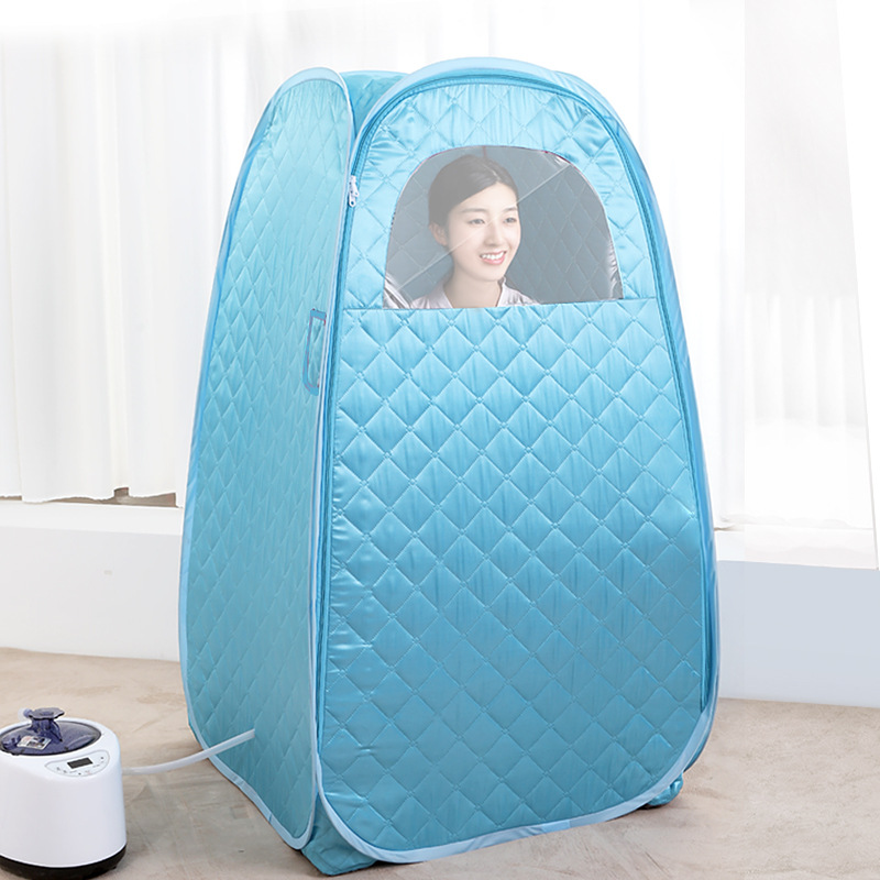 1-2 Person Foldable Steam Tent Sauna for Portable Home Use Door and glass