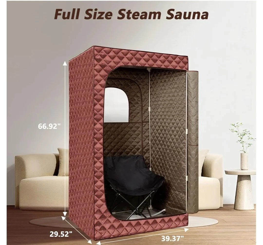 Foldable Oxford Cloth 2 Person Fast Heating for Portable Steam Sauna Tent Door and glass