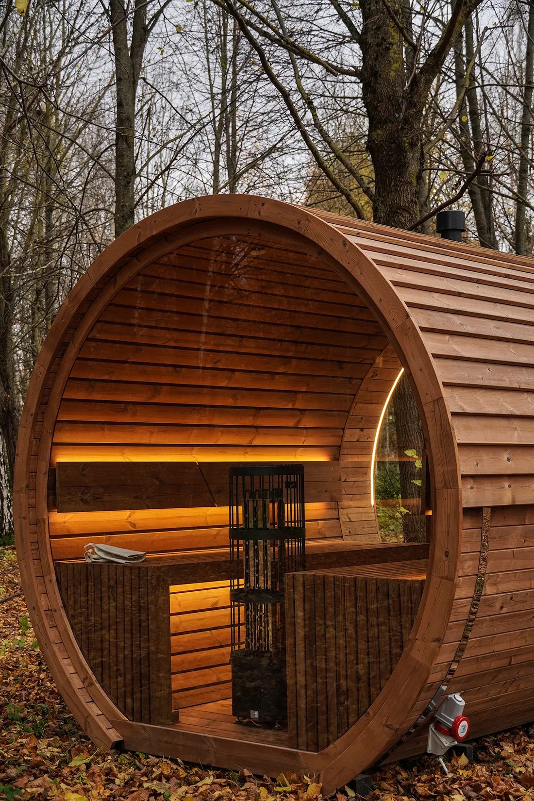 Wood Outdoor Barrel Sauna CSA-446 product image