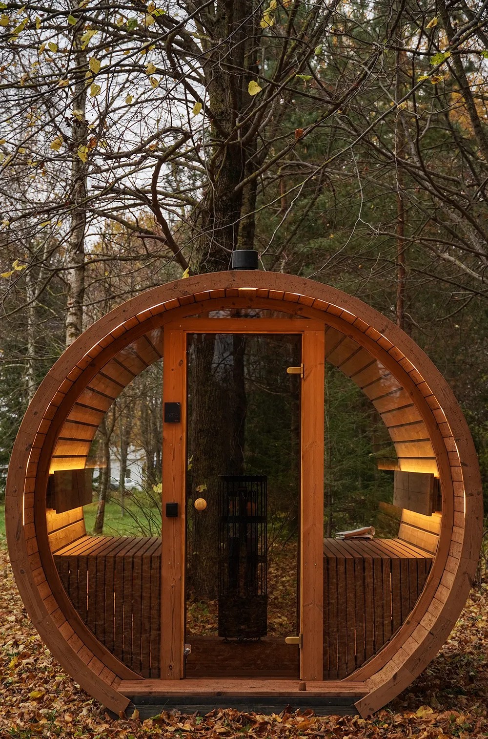 Wood Outdoor Barrel Sauna CSA-446 product image