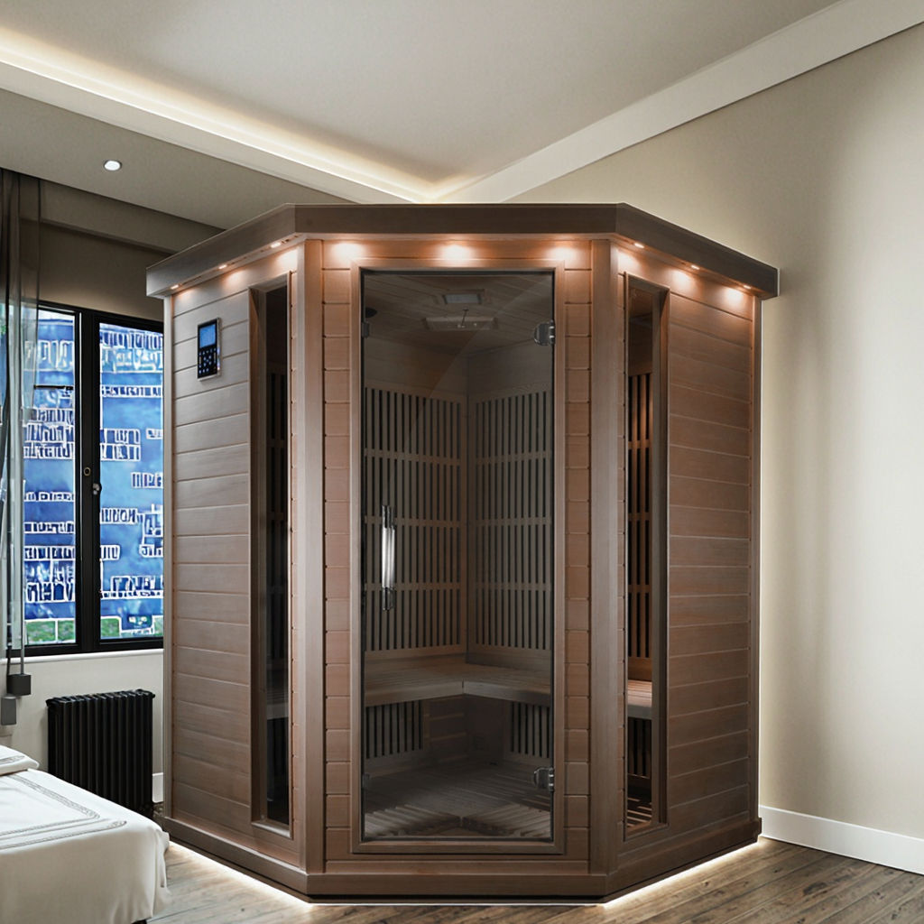 3-4 Person Wood Indoor Far Infrared Sauna Room CSA-360 product image