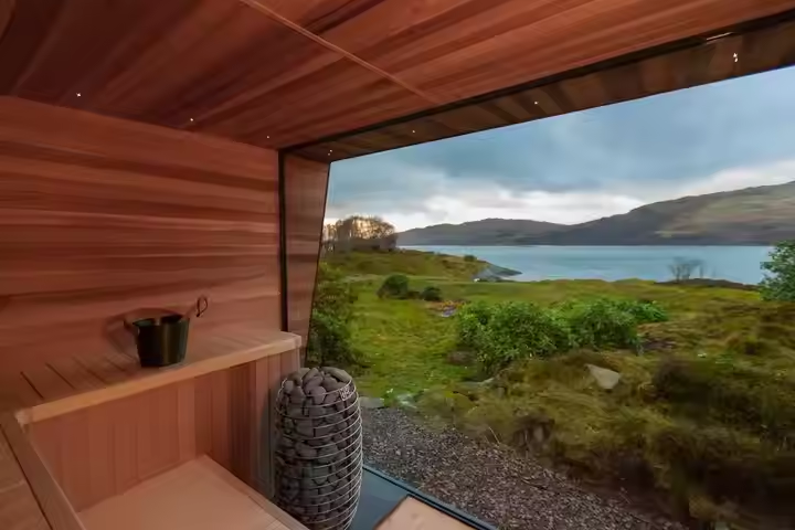 3 Person Hemlock Slant-Roof Panoramic Sauna Buyer reference