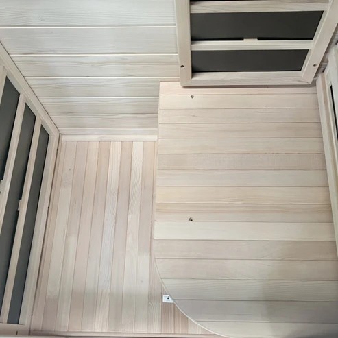 Angled-Glass Compact Infrared Sauna with Curved Seat CSA-302 product view 6