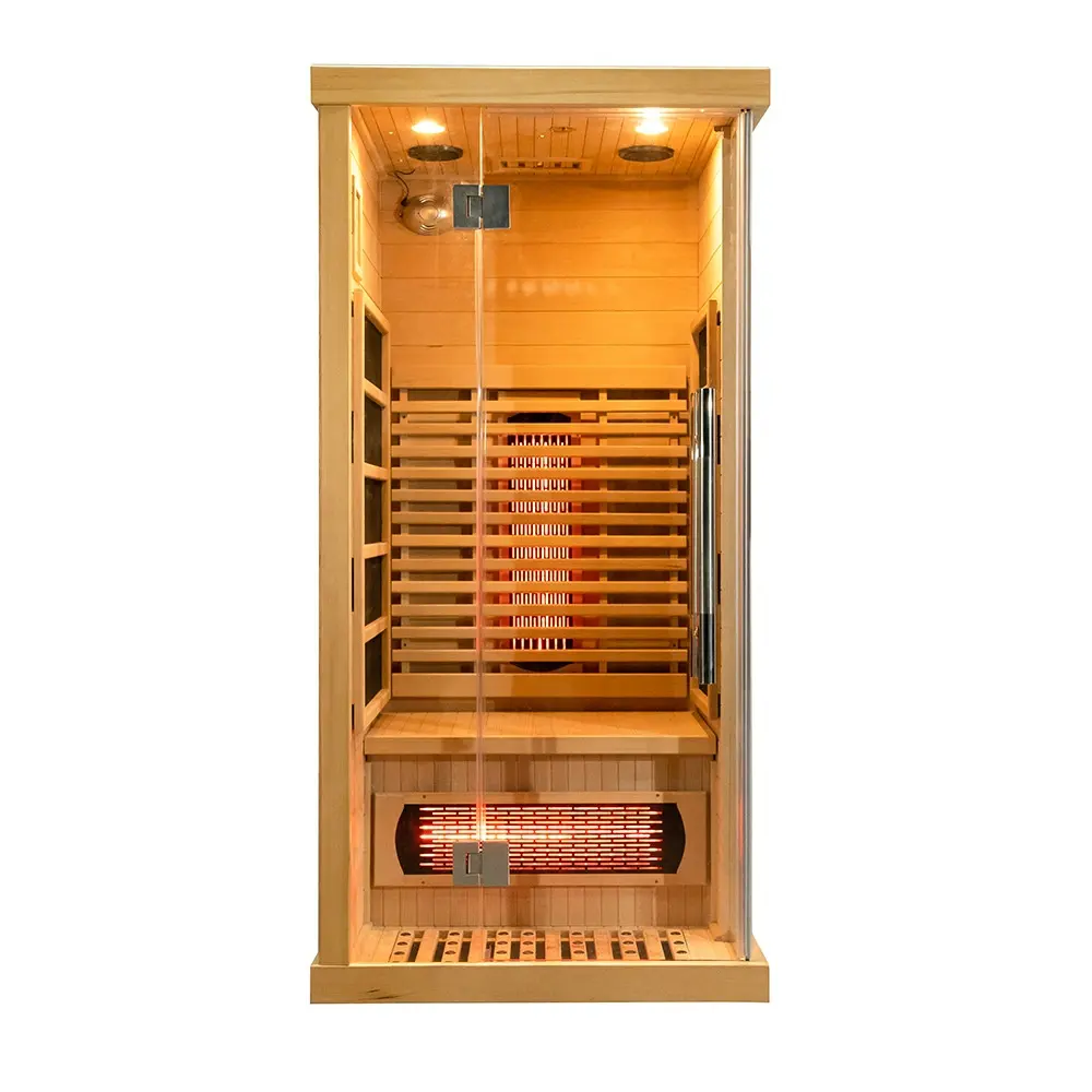 1 Person Hemlock Indoor Sauna with Red Light Heater CSA-252 product image