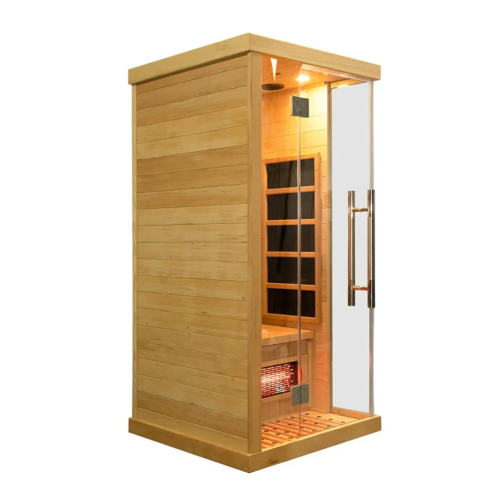 1 Person Hemlock Indoor Sauna with Red Light Heater CSA-252 product image