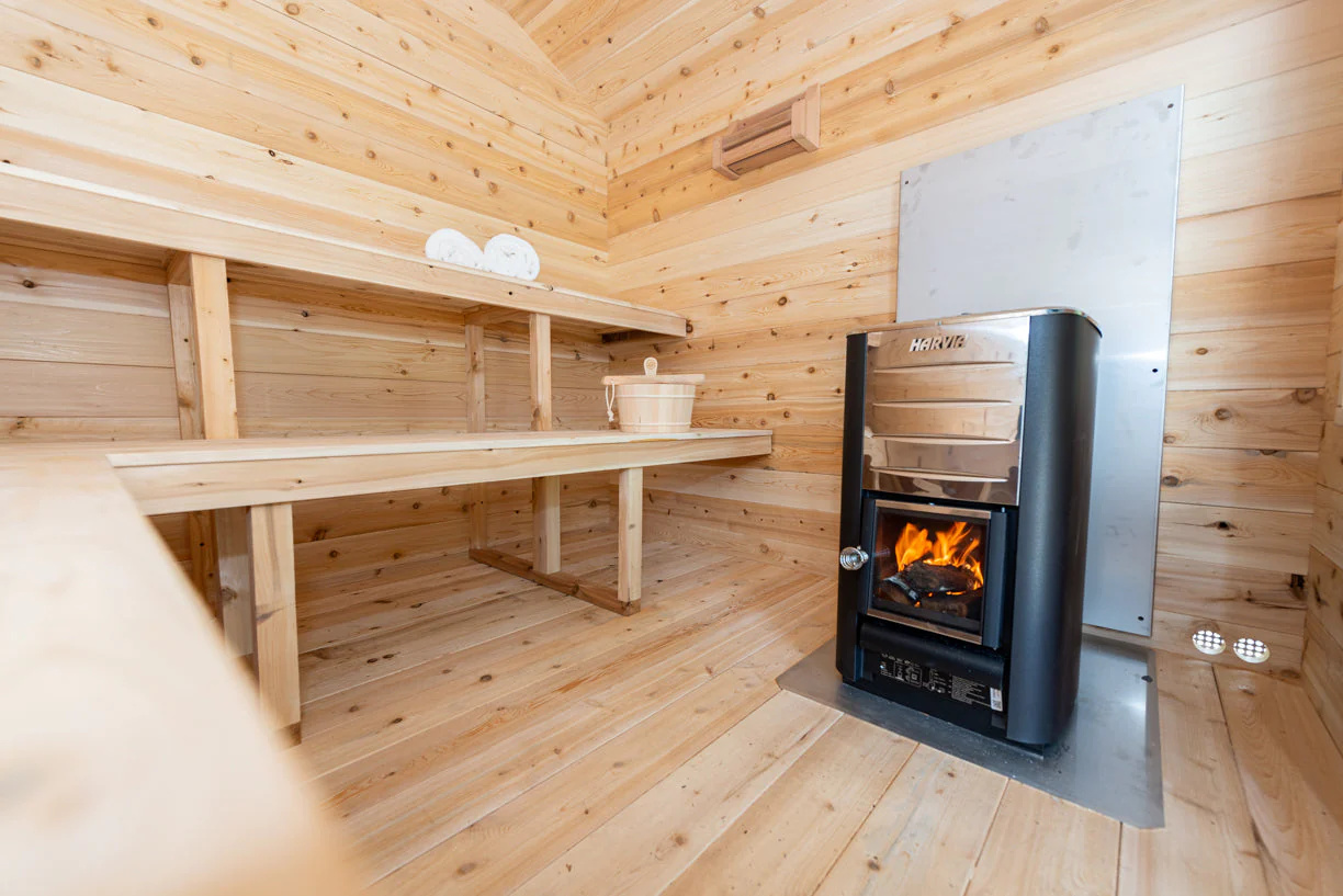 Lakeside Log Sauna Cabin with Chimney CSA-477 product image