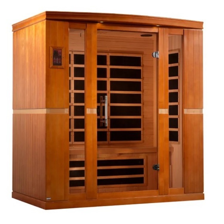 Wide Indoor Infrared Sauna with Multi-Side Panel Array and Color Lighting CSA-512 product view 1