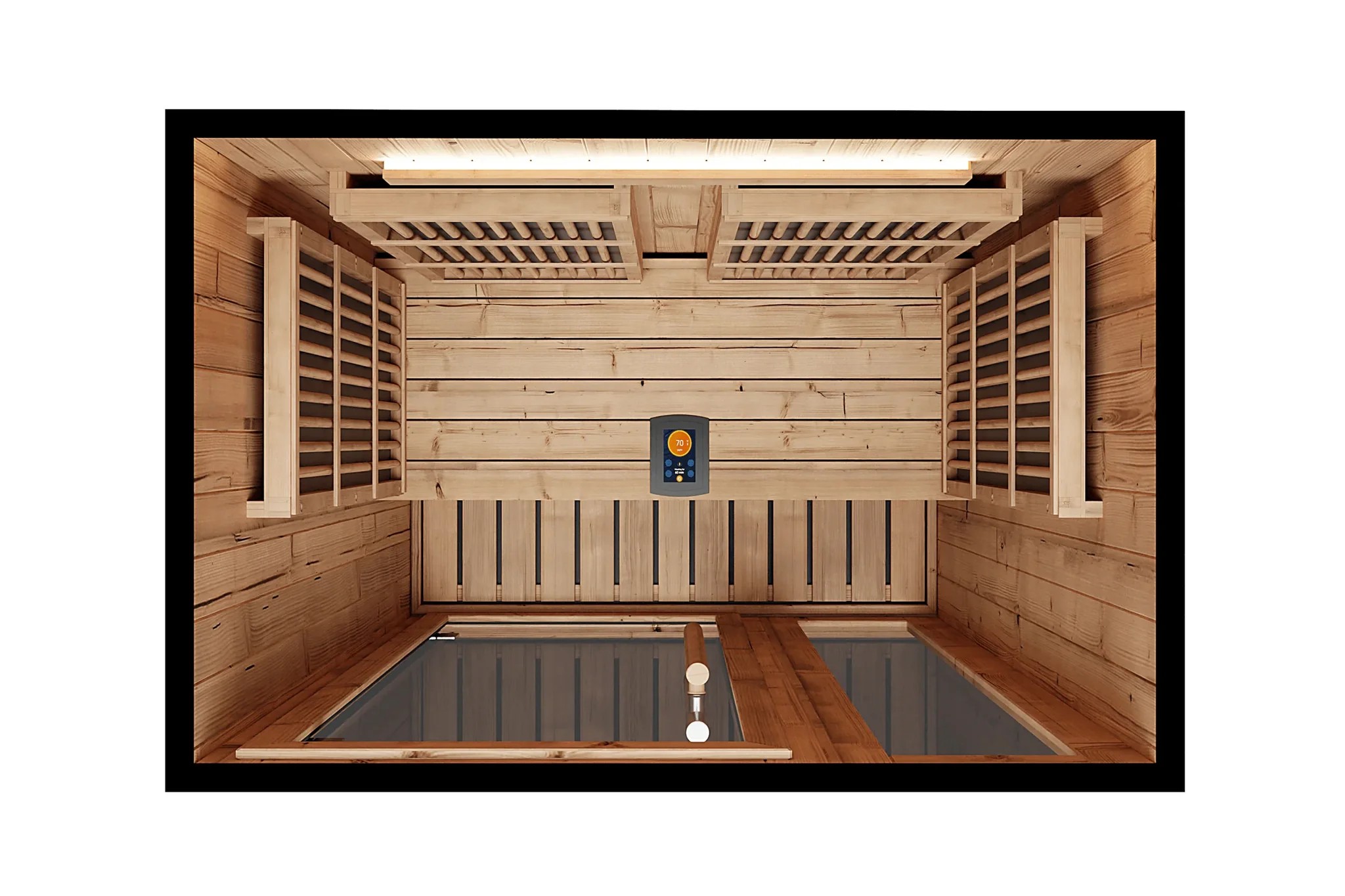 2 Person Wood Indoor Far Infrared Sauna CSA-538 product image