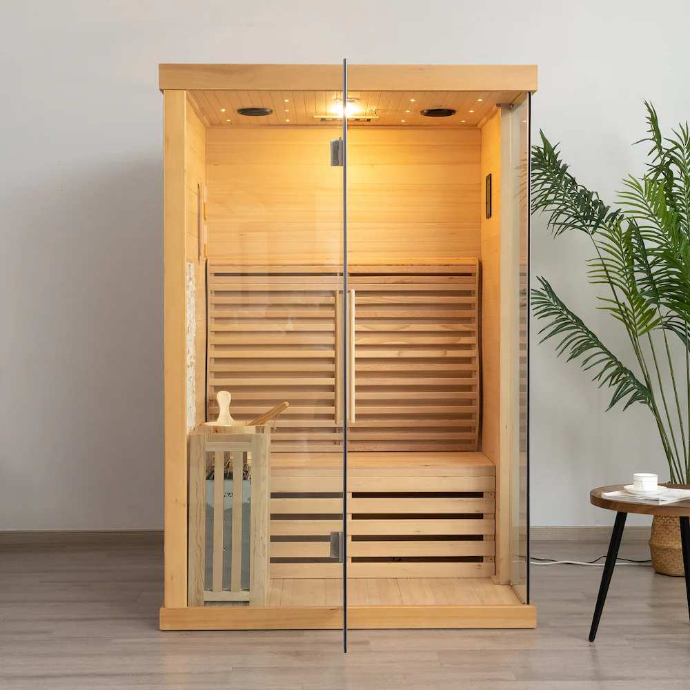 Cedar Indoor Sauna Room CSA-531 Side profile