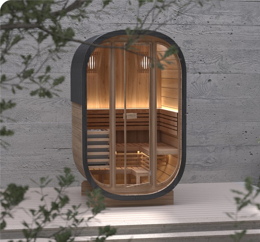Wood Outdoor Barrel Sauna House CSA-567 product image