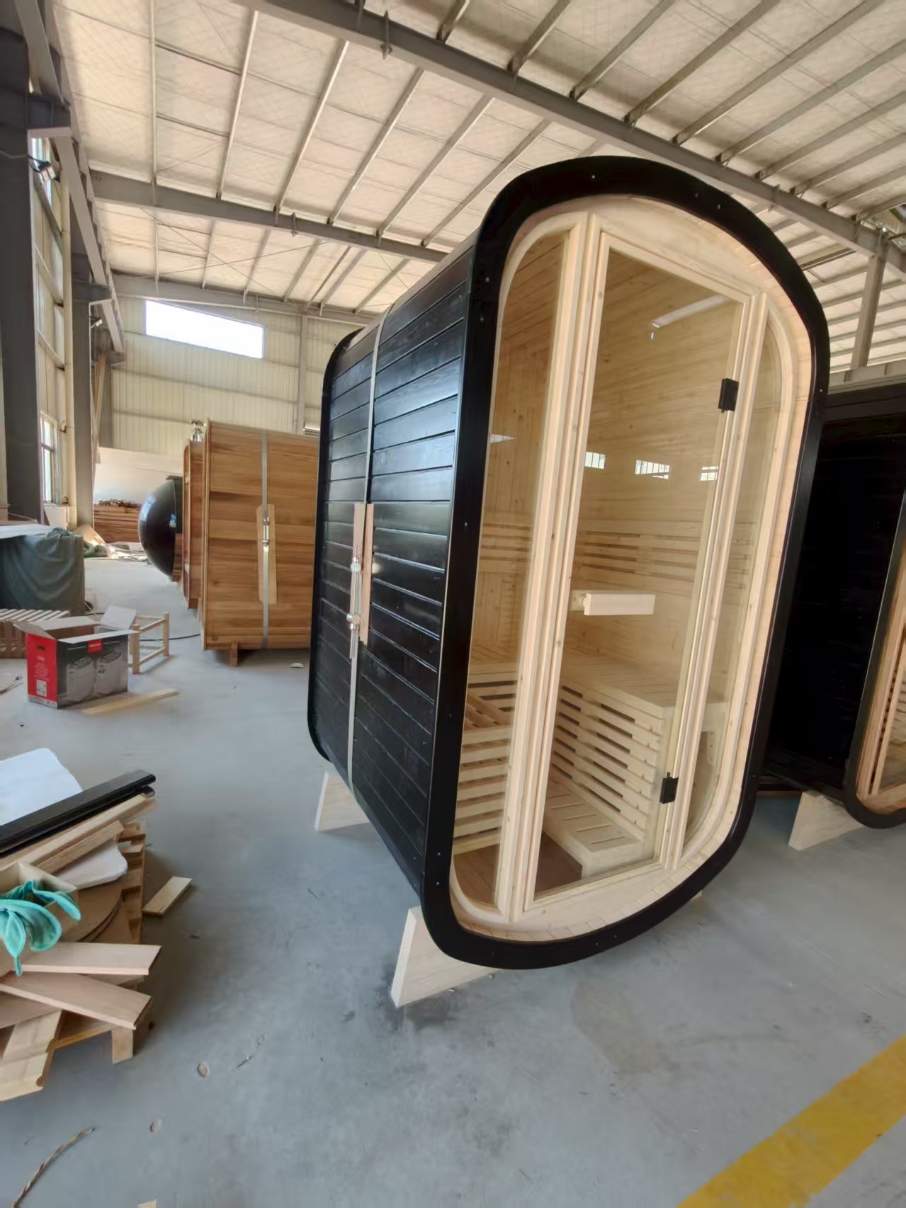 Wood Outdoor Barrel Sauna House CSA-567 product image