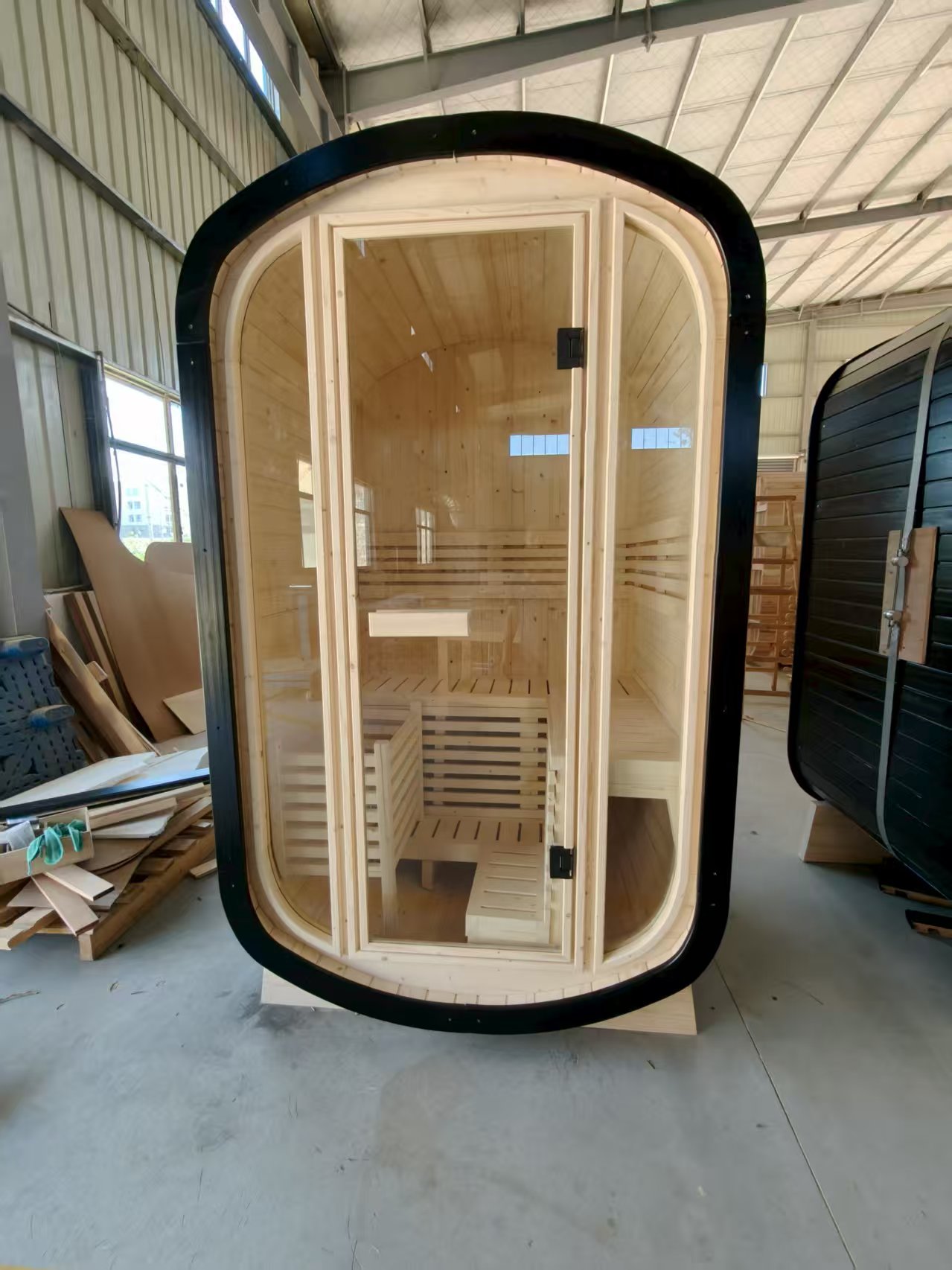 Wood Outdoor Barrel Sauna House CSA-567 product image