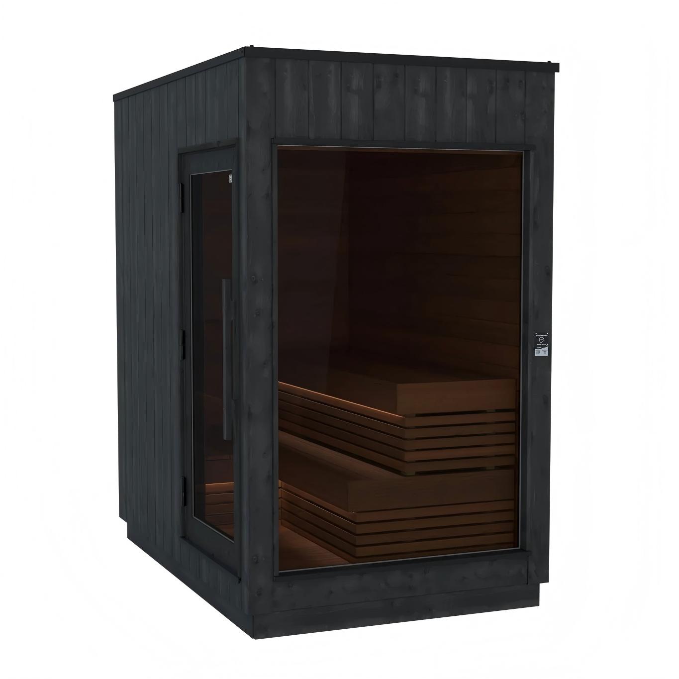 Panoramic Outdoor Sauna Cabin with Wood Stove CSA-482 product image