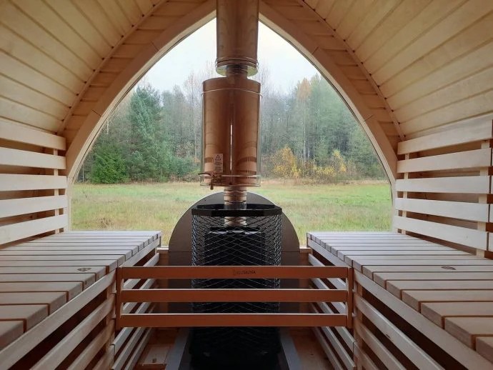 Minimalist Outdoor Sauna House 2-4 Persons Compact Sauna Room for Home Use Buyer reference
