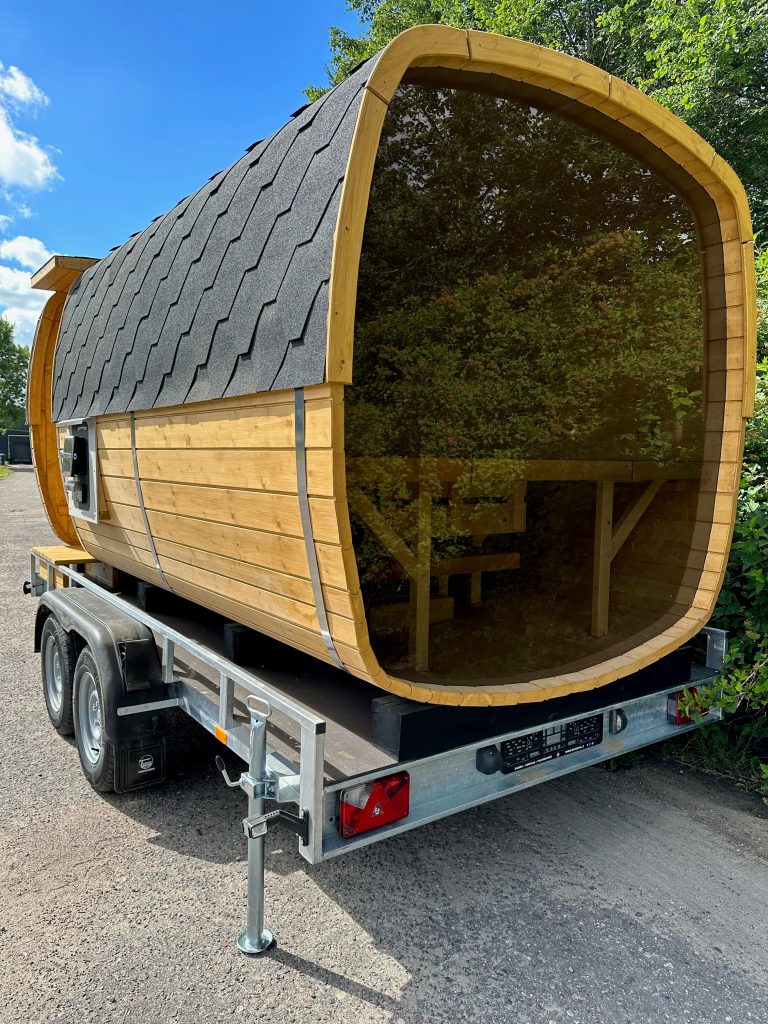 Mobile Towable Sauna Room with Trailer Pine Wood Outdoor Sauna Cabin Buyer reference