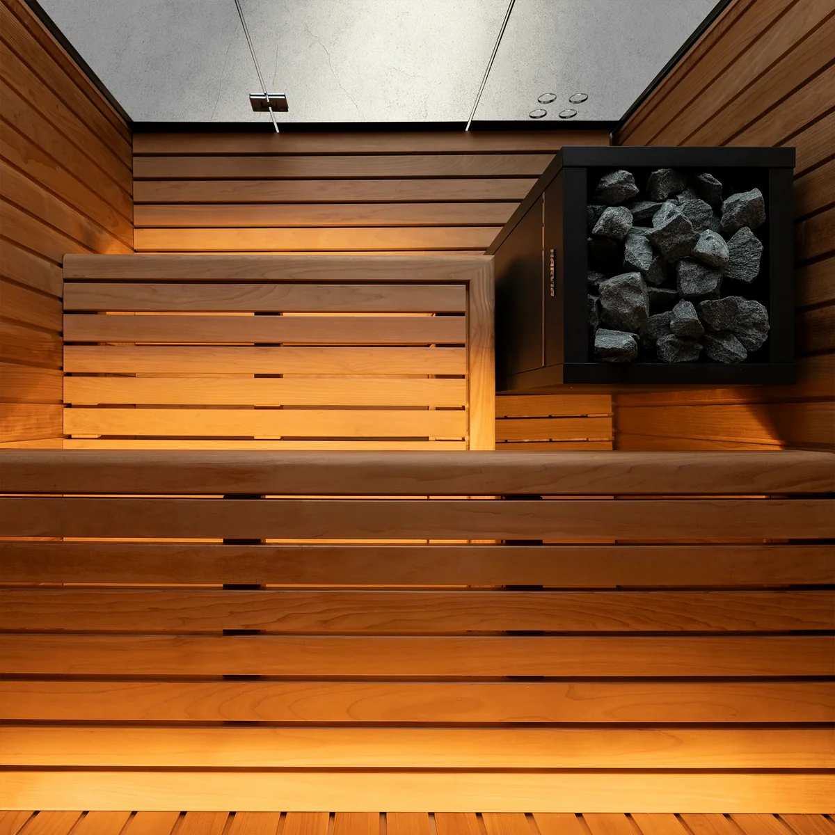 2-3 Person Cedar Indoor Sauna Room CSA-295 Side profile
