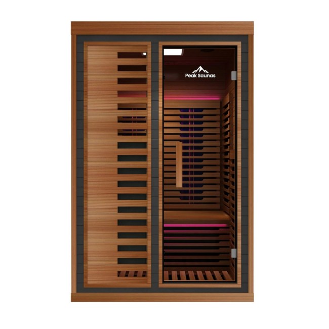 Compact Infrared Sauna Cabin with Glass Door CSA-212 Door and glass