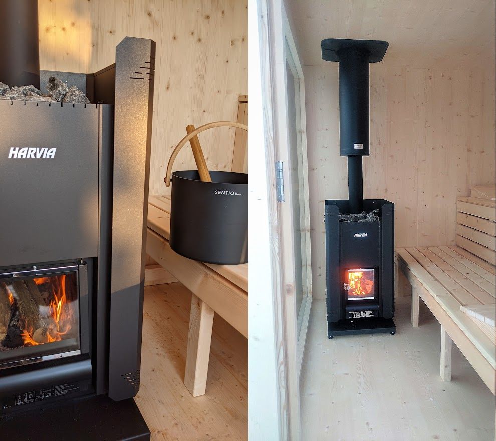 Cedar Outdoor Cube Cabin with Full Glass Front and Wider Layout with Full Glass Front CSA-451 Interior detail