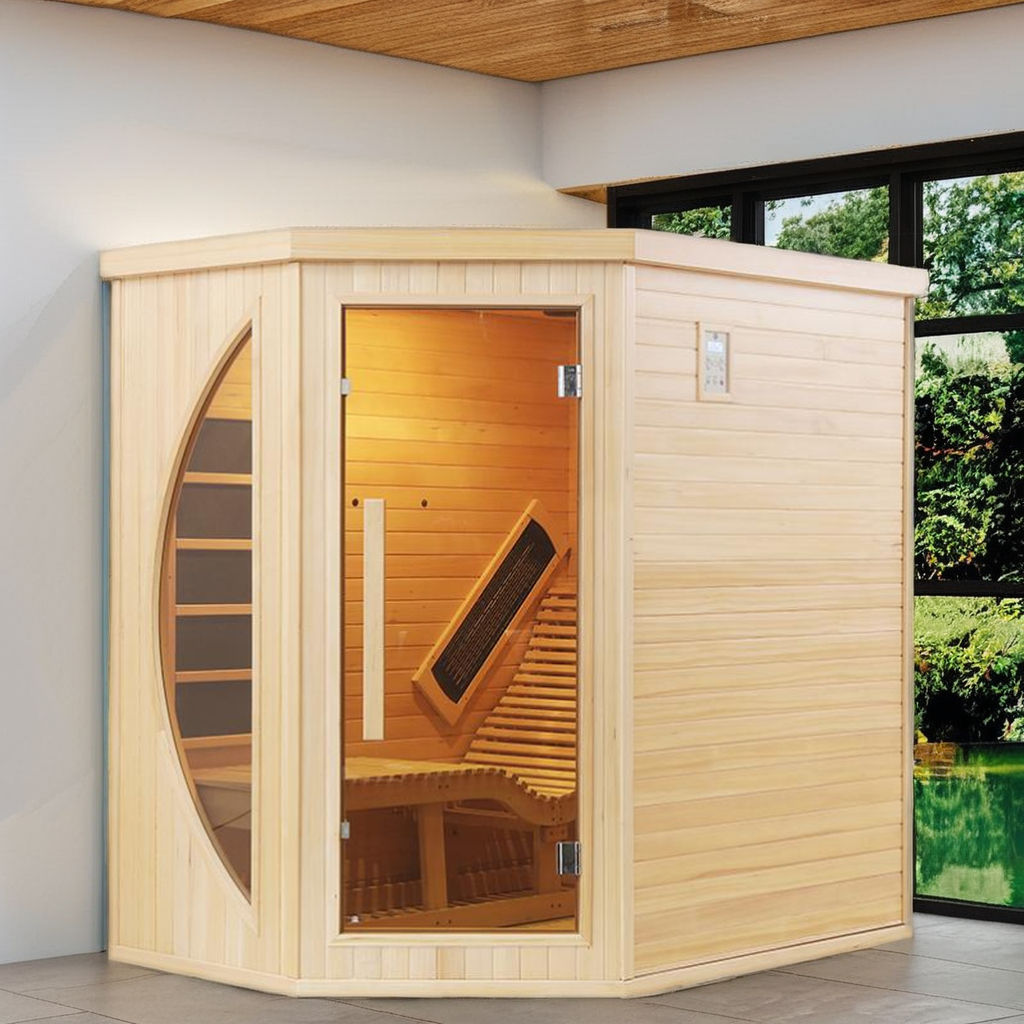Full Spectrum 2 Person Infrared Sauna Room CSA-356 Exterior angle