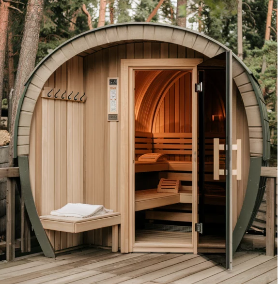 Solid Wood Arch Sauna Room for Outdoor Spa CSA-326 Buyer reference