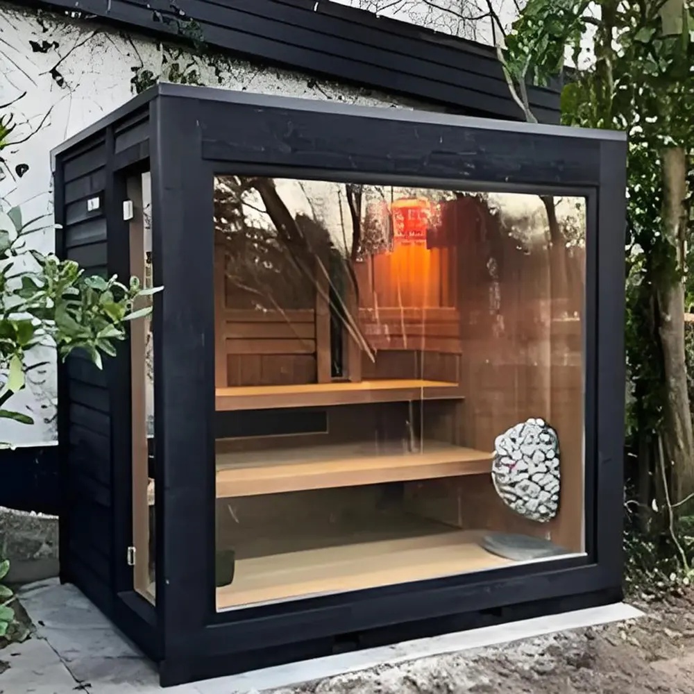 Gable Roof Outdoor Sauna Cabin with Side Window Buyer reference