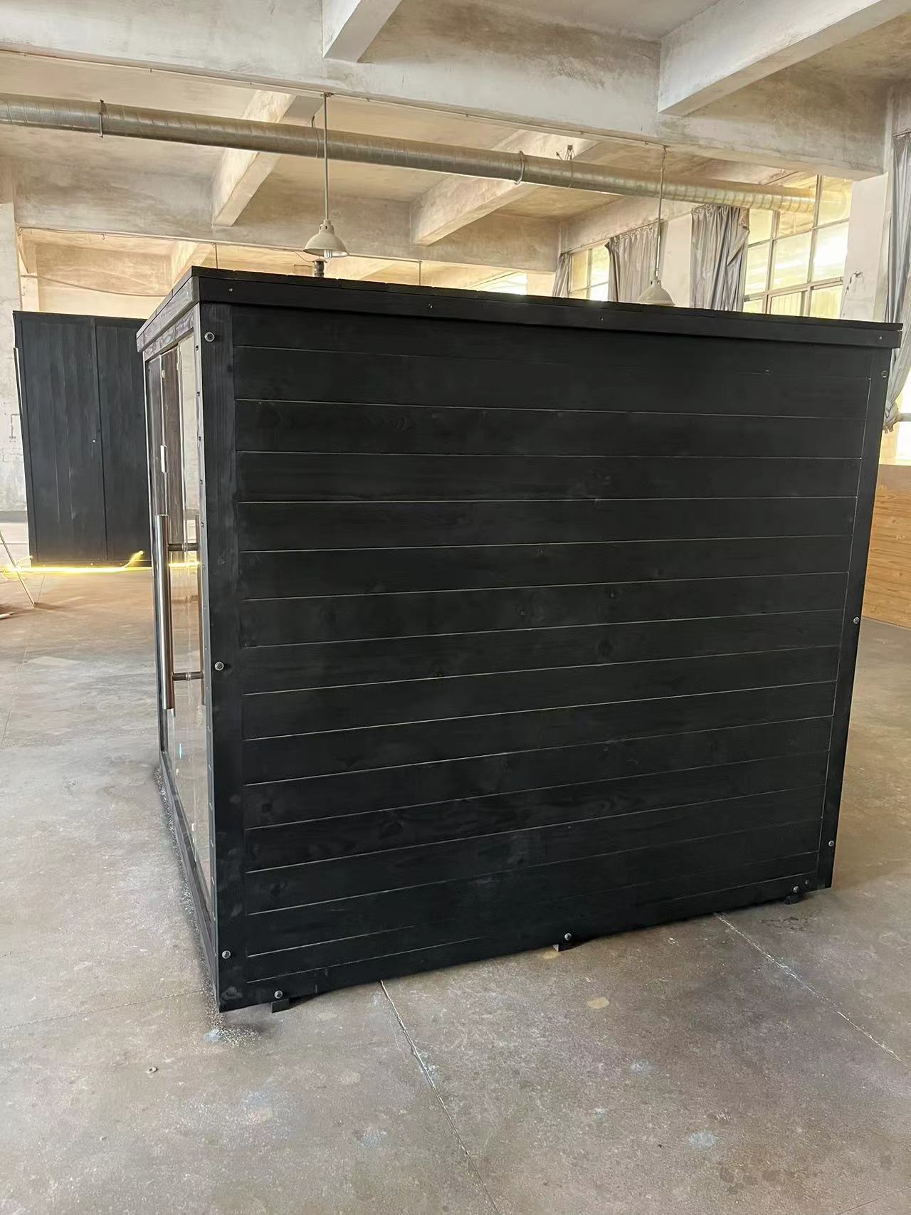 5 Person Indoor Steam Sauna Cabin Door and glass