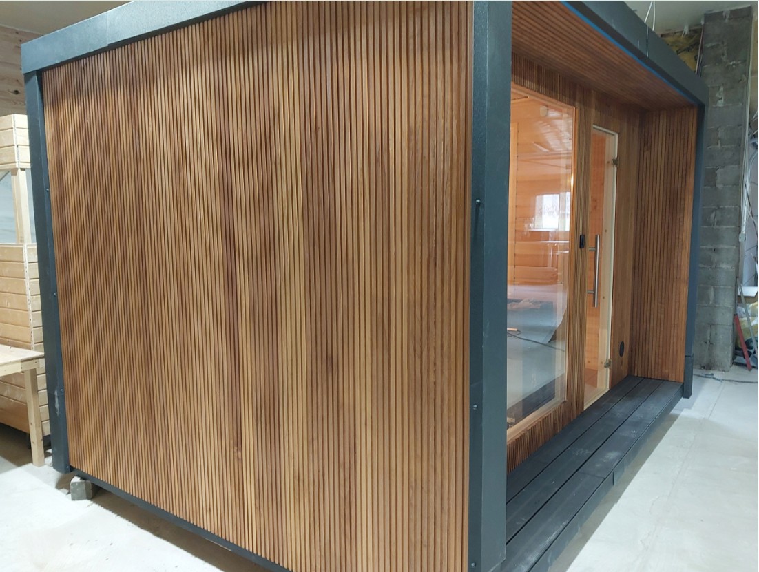 Red Cedar Outdoor Sauna Room CSA-573 Interior detail