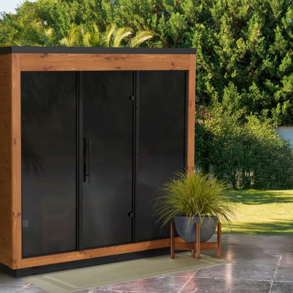 Cedar Outdoor Sauna Cabin with Wide Glass Door with Wide Glass Door CSA-128 Buyer reference