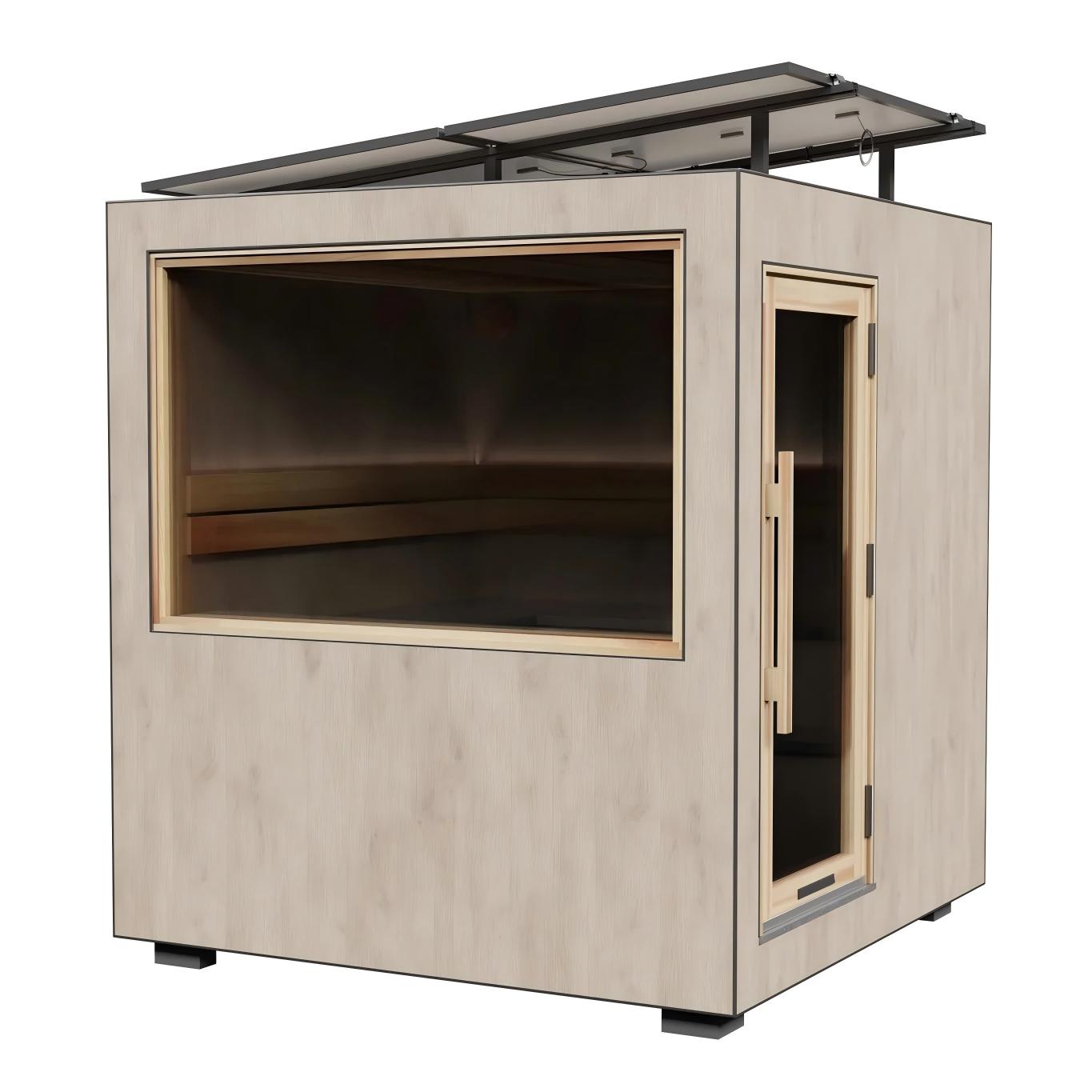 2-4 Person Outdoor Electric Panoramic Sauna Cabin Buyer reference