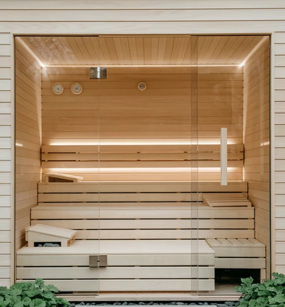 Modern Outdoor Solid Wood Sauna Room Bench Seating 6kw Electric Heating Computer Control Panel for Home Garden Wellness Spa Use Buyer reference