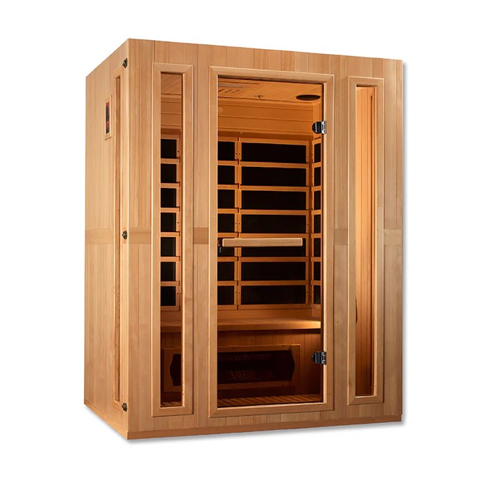 Flat-Front Indoor Infrared Sauna with Vertical Side Windows CSA-294 product view 3