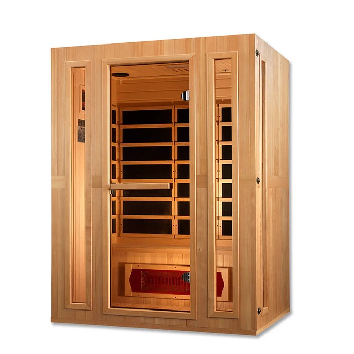 Flat-Front Indoor Infrared Sauna with Vertical Side Windows CSA-294 product view 5