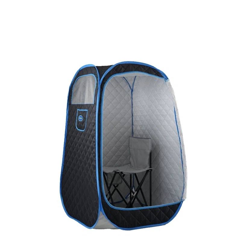 Portable Folding Steam Sauna Tent with 3L Generator Door and glass