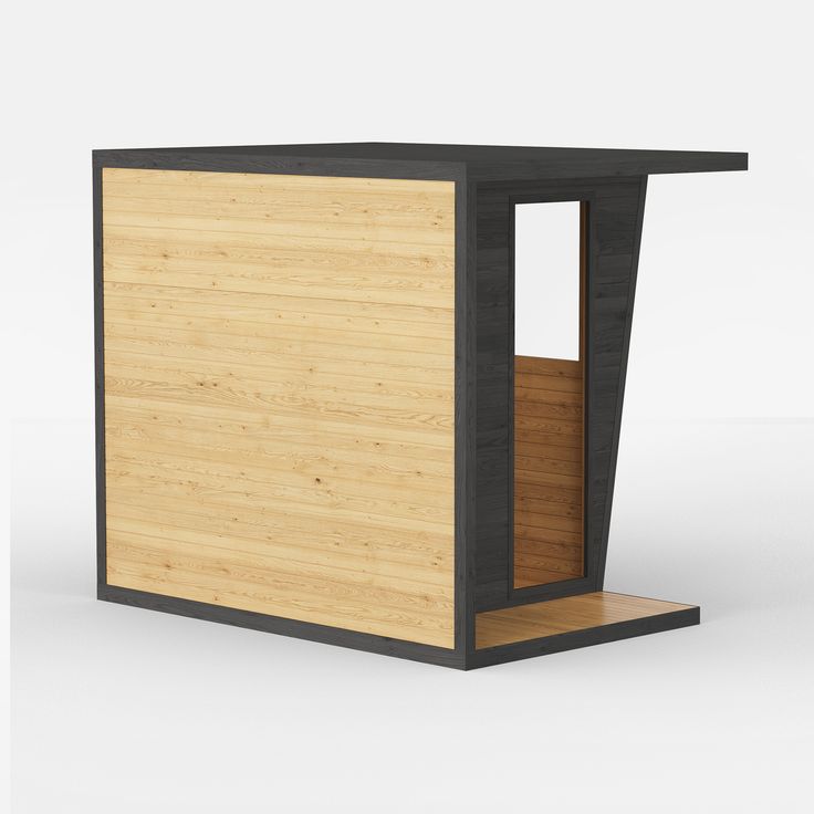 Outdoor Infrared Sauna Room with Carbon Heat Panels Door and glass